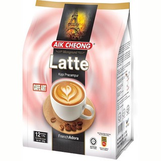 [Chính hãng] ✅ Cà Phê Latte Aik Cheong Latte Cafe Art (12 Gói x 25g) - nhập khẩu từ Malaysia