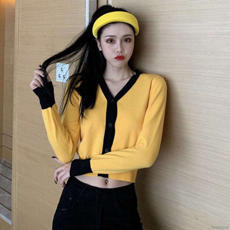 Áo Khoác Cardigan Dệt Kim Tay Dài Phối Nút Thiết Kế Đơn Giản Hợp Thời Trang | BigBuy360 - bigbuy360.vn