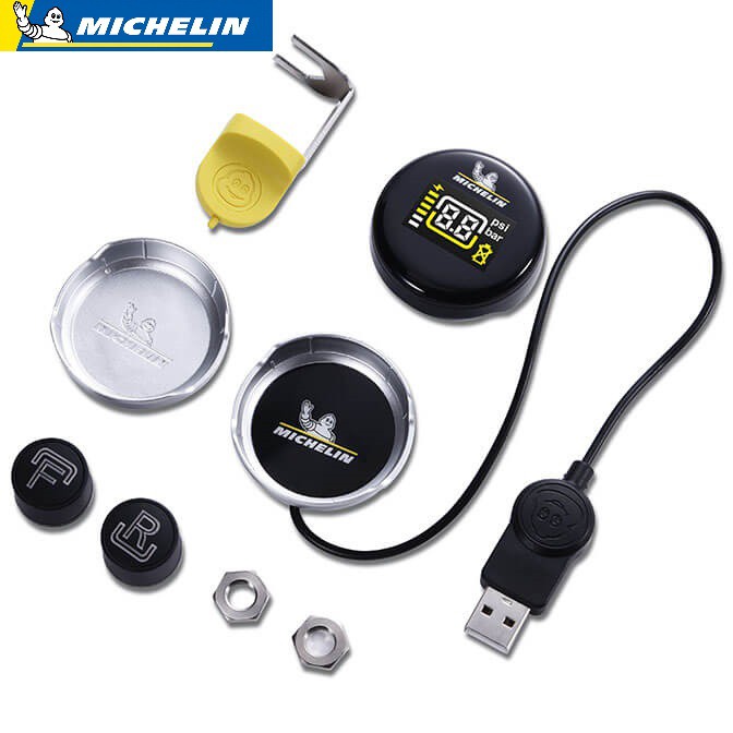 Cảm biến đo áp suất lốp xe máy Michelin FMR(D)-1+2SFMTLE-1 Tặng cáp sạc Anker Micro USB 1.8m