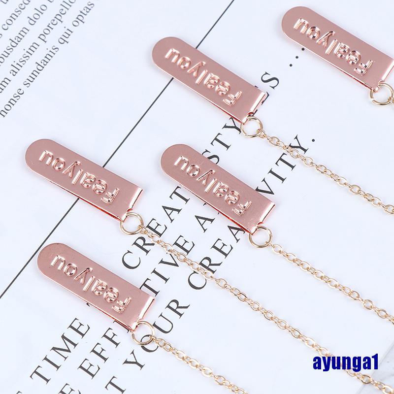 1 Thẻ Đánh Dấu Sách Hình Thỏ Bằng Kim Loại