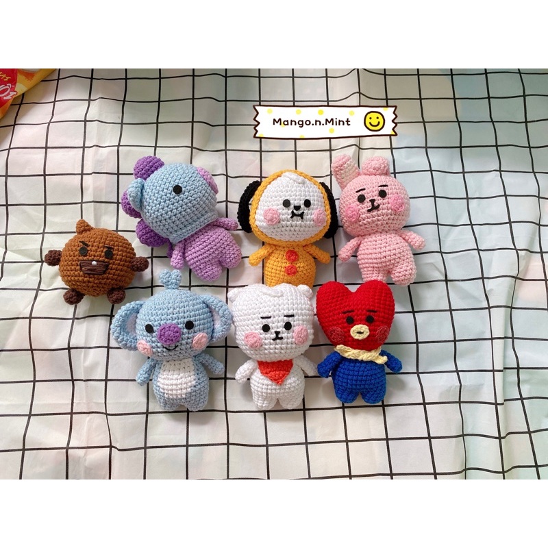 BT21 phiên bản Baby thú móc len handmade