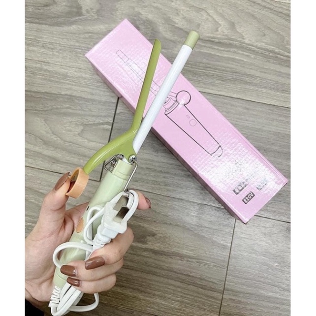 Máy kẹp uốn tóc hộp hồng