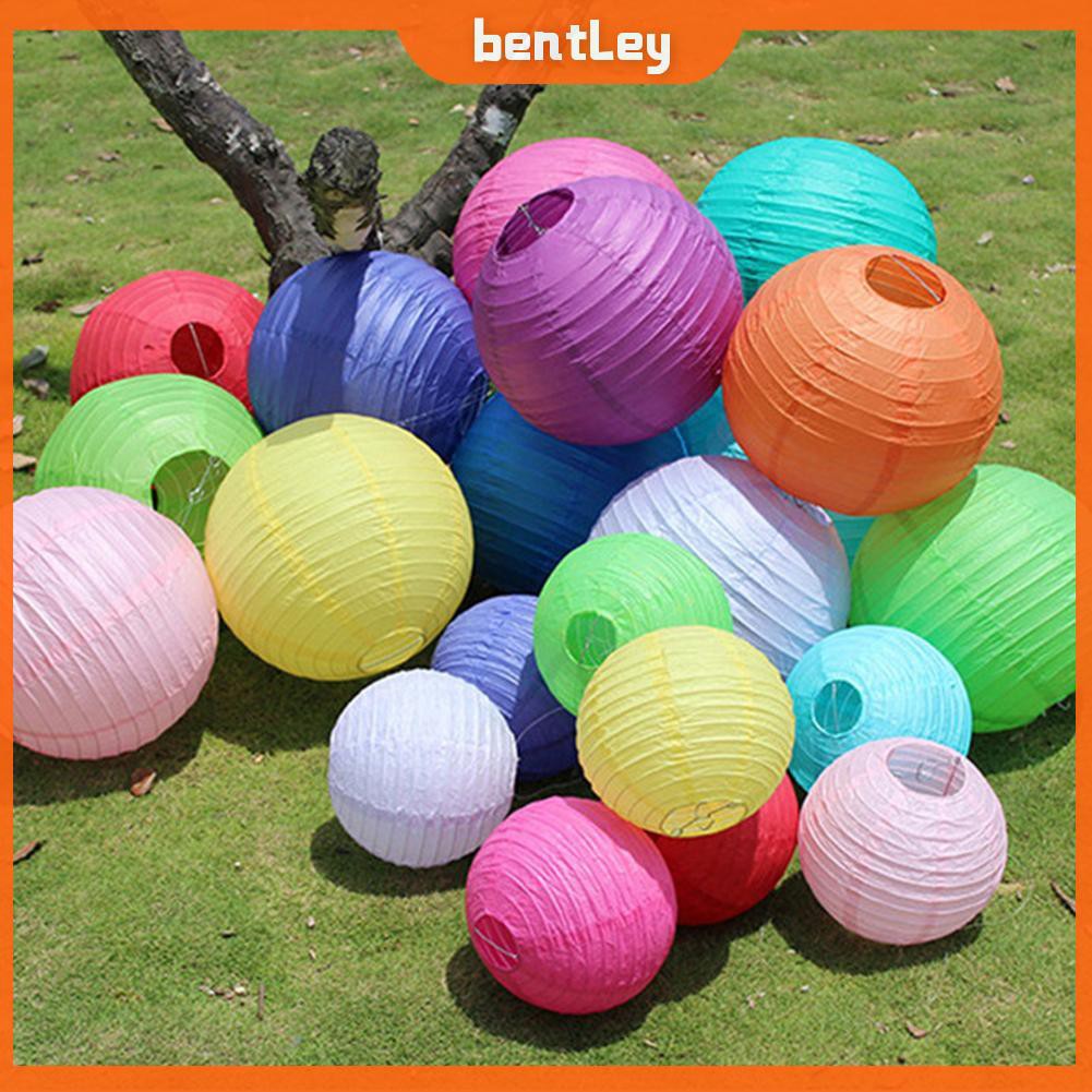 Lồng đèn giấy hình tròn cỡ 4inch phong cách Trung Hoa trang trí độc đáo