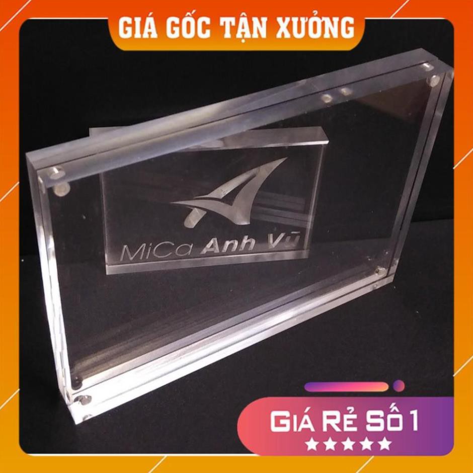 [Mica Việt Nam] [Giá Gốc Tận Xưởng] Khung ảnh mica trong suốt gắn nam châm để bàn