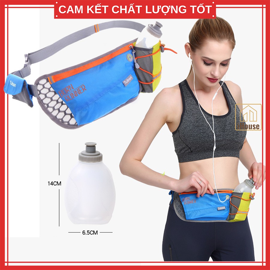 [Loại xịn] Túi đeo hông chạy bộ nam nữ có đựng chai nước, túi đeo chéo bụng/bao tử/thắt lưng đa năng đi du lịch leo núi