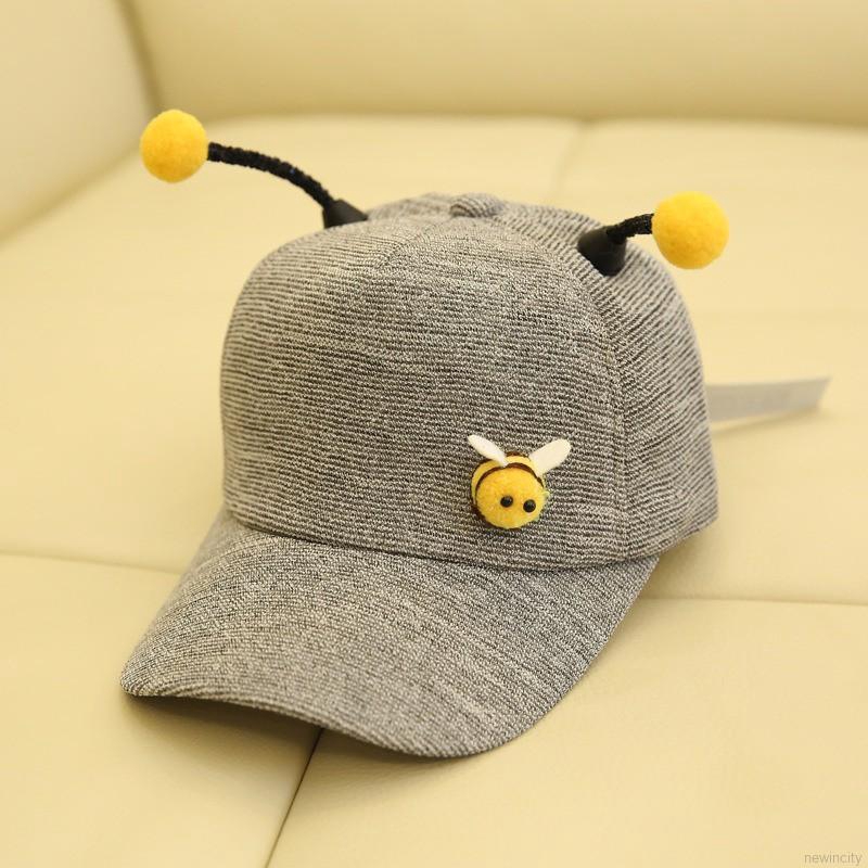 Nón kết họa tiết chú ong dễ thương phong cách hip hop cho bé