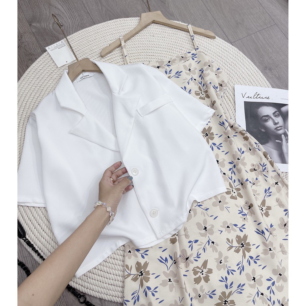 Sét Áo Vest Croptop Kèm Váy SuoongCao Cấp | BigBuy360 - bigbuy360.vn