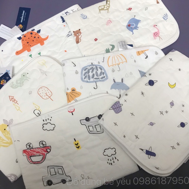 Lót chống thấm, lót vệ sinh cho bé Muslin 50x70cm [ babyboo]