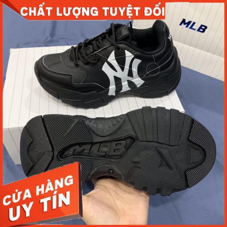 Giày thể thao nam - nữ MLB NY màu đen cực chất, freeship toàn quốc hàng đẹp