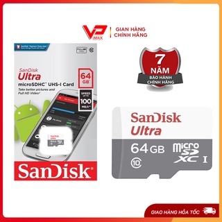 Thẻ nhớ Micro SD Kingston Sandisk 32GB 16gb class 10 bảo hành 7 năm - VPMAX