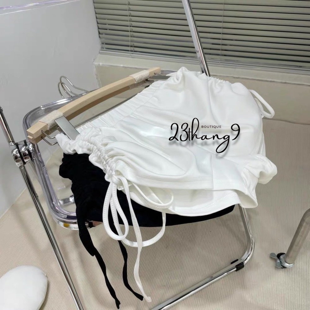 Quần đùi nữ dây rút quần short nữ cạp chun chất thun cao cấp dáng ôm sexy mặc nhà tập gym đi chơi đi biển 23thang9