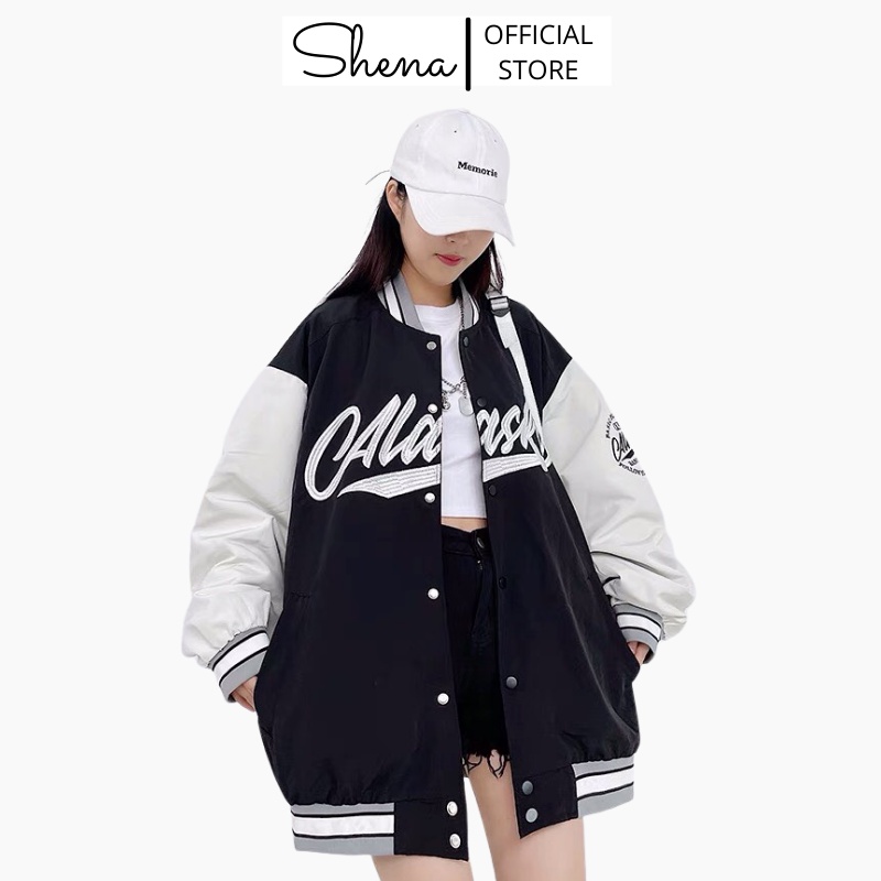 Áo Khoác Bomber Jackets Nam Nữ Bóng Chày Alaska Shena SP000537