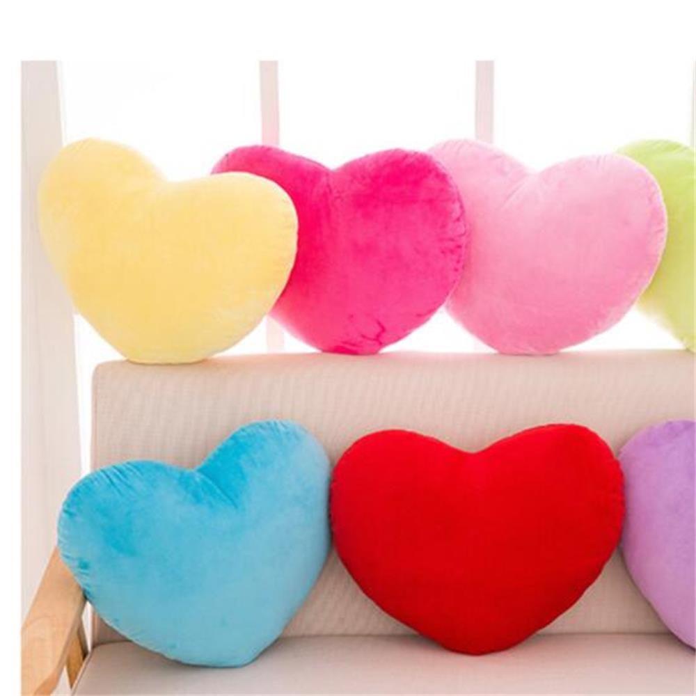 WATTLE Gối Nhồi Bông Hình Trái Tim Màu Sắc Đỏ Trang Trí Nhà Cửa Dịp Valentine