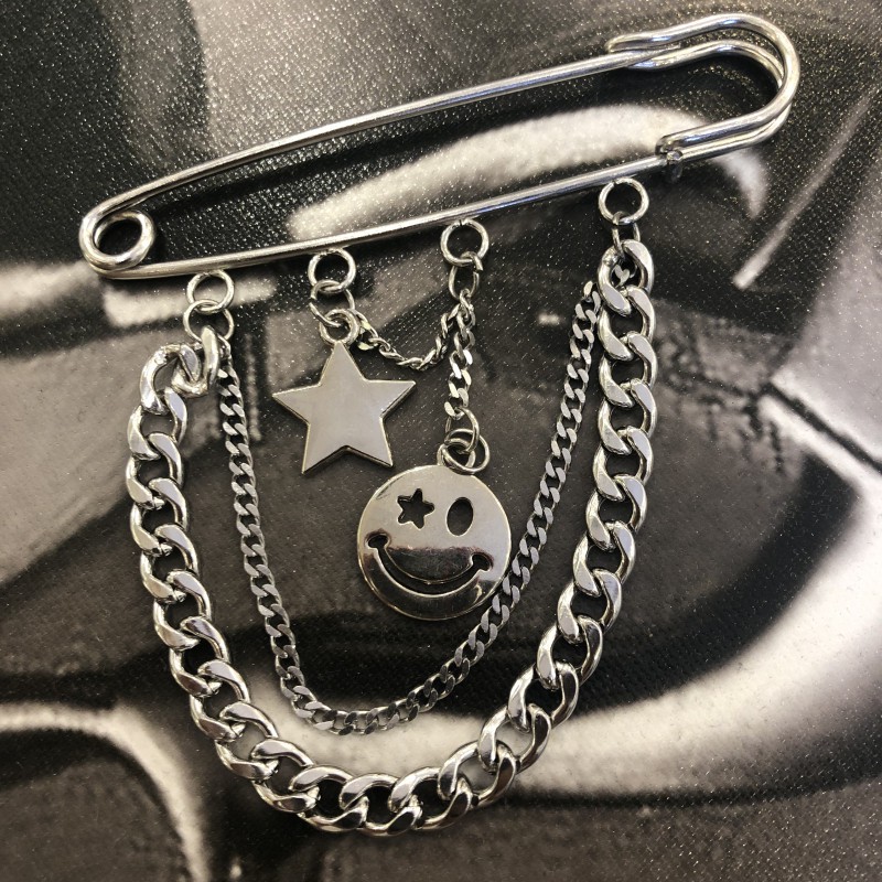 Ghim cài áo bằng kim loại phong cách cá tính 2233