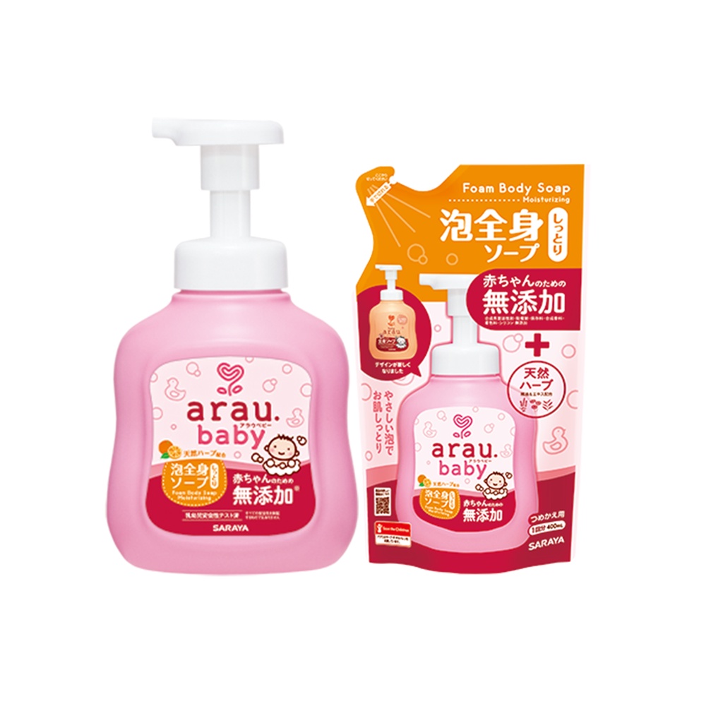 [Mã BMLTA50 giảm 10% đơn 99K] Sữa tắm dưỡng ẩm Arau Baby túi 400ml