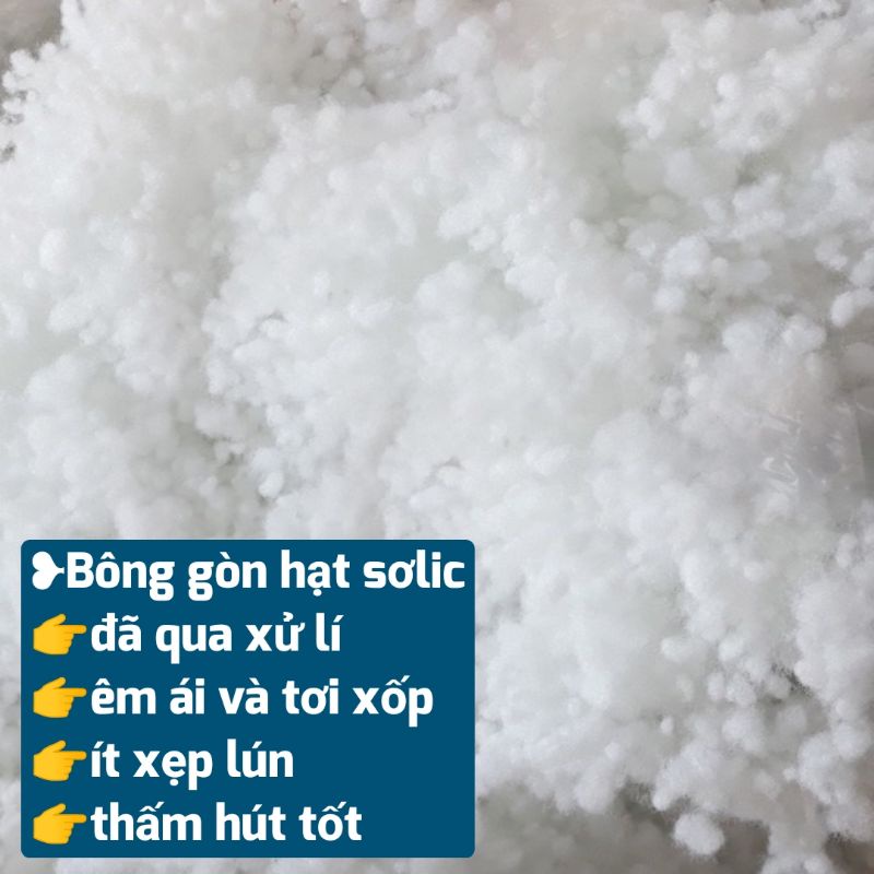 Ruột gối nằm 45 x 65 cm bông hạt cao cấp