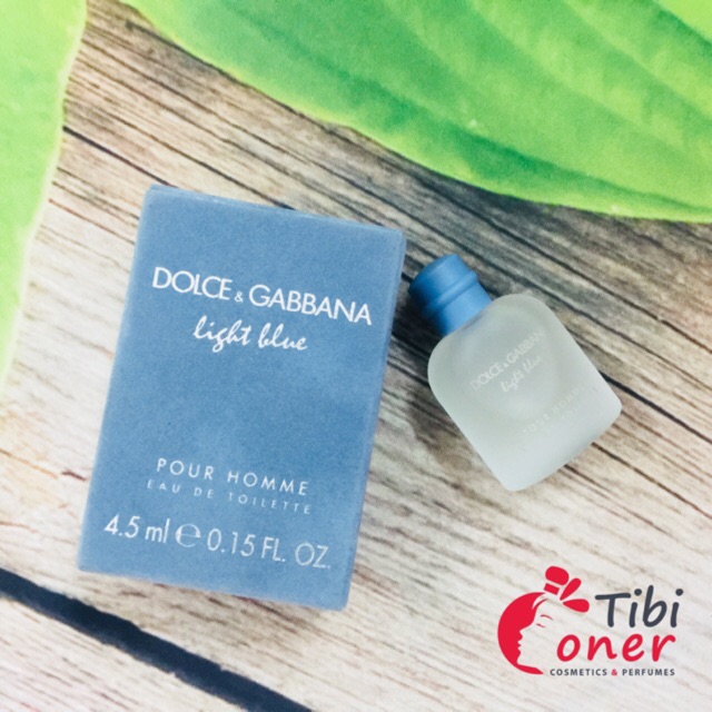 Nước hoa mini nam Light Blue Eau Intense for men EDT 4.5ml