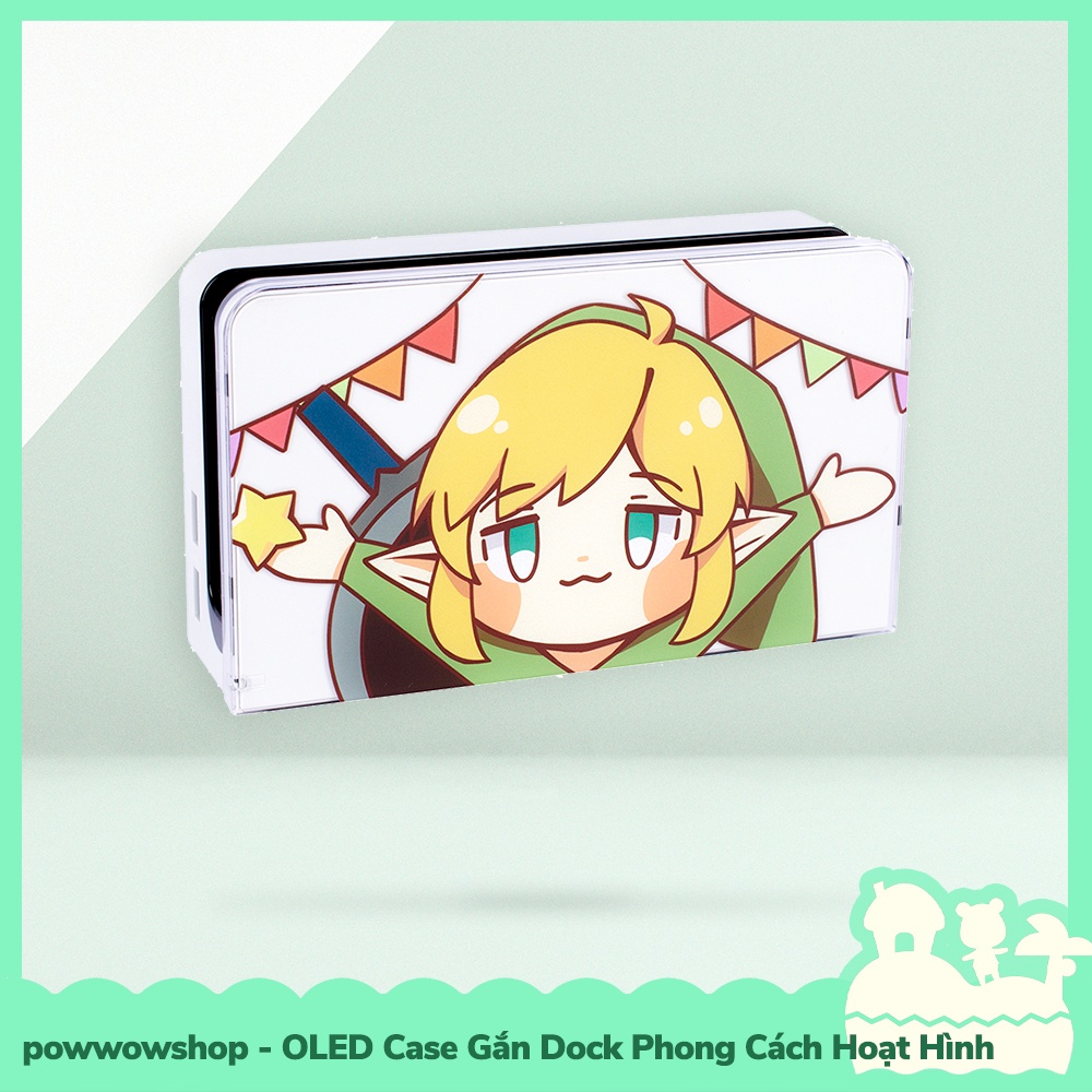 [Sẵn VN - Hỏa Tốc]  OLED Case Ốp Gắn Dock Cho Máy Game Nintendo Switch OLED Phong Cách Hoạt Hình Anime Manga Game