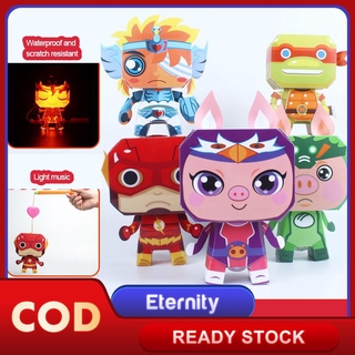 Đèn Lồng Tự Lắp Ráp Bằng Nhựa Có Đèn Phát Sáng Dành Cho Bé