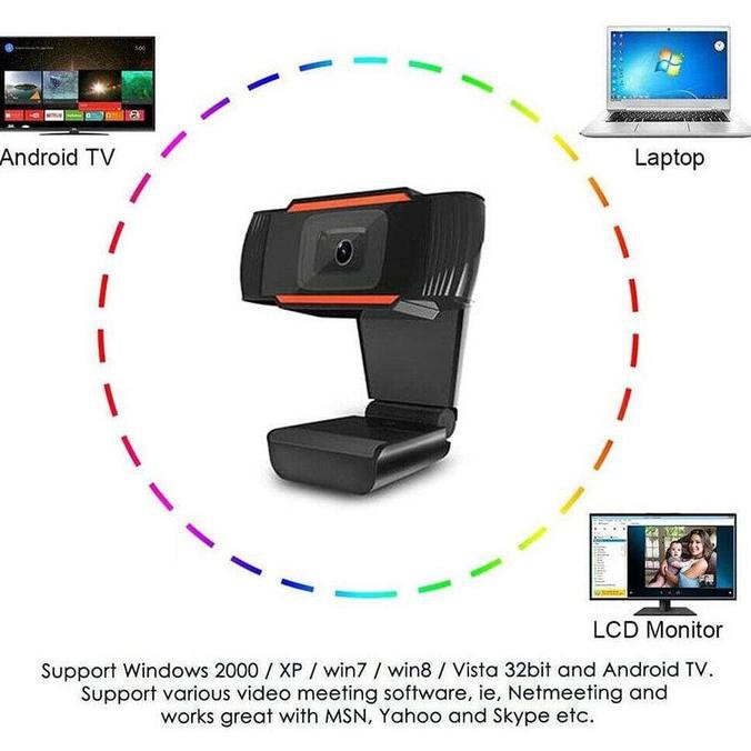 Webcam X8 Hd 480p Tự Động Lấy Nét Cho Pc Laptop