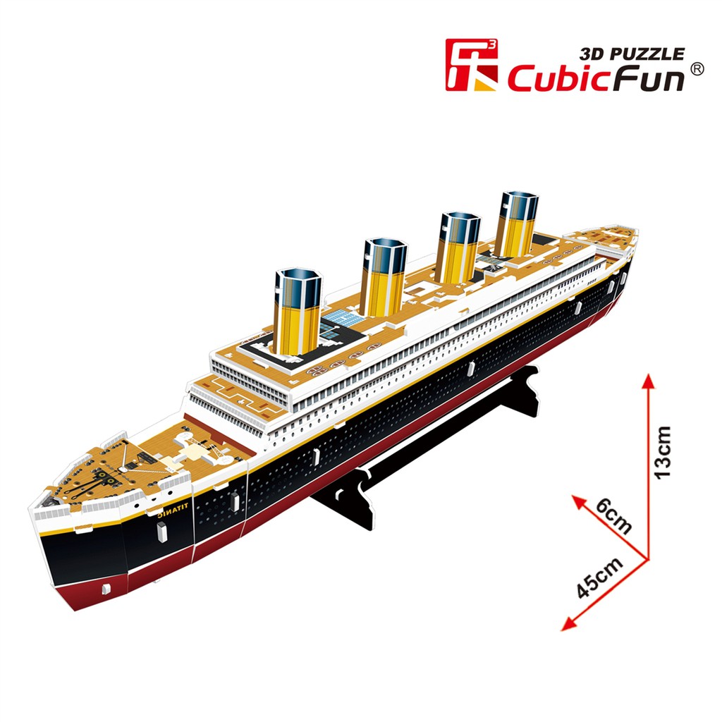 Mô hình giấy 3D CubicFun - Tàu Titanic T4012h CubicFunPaper