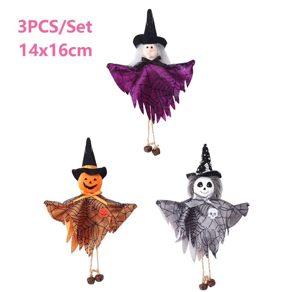 KUNHEV Set 3 Mô Hình Búp Bê Phù Thủy Trang Trí Sân Vườn Chất Lượng Cao