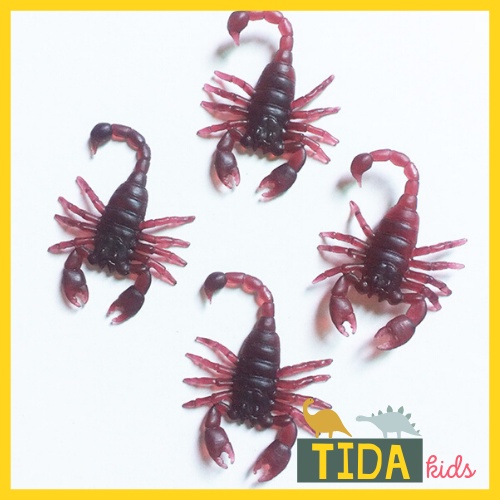 Combo 10 Bọ Cạp Giả ⚡ Hot Trend ⚡ Đồ Chơi Côn Trùng Giả Bằng Nhựa, Trang Trí Halloween, Đồ Chơi Giải Trí TiDa Kid Shop