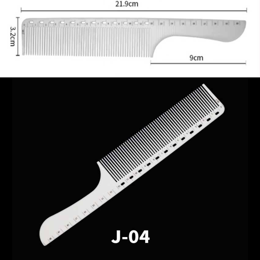 Bộ Lược cắt tóc, chải tóc Nhật(Japan) nhựa ABS có số đo, bắt tóc dể sử dụng khi kê lược dành cho thợ tóc