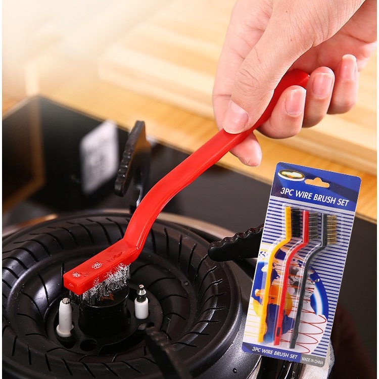 Bàn chải vệ sinh bếp SET 3 CÁI dụng cụ chăm sóc nhà cửa tiện ích đồ gia dụng đồ dùng nhà bếp tiện lợi 3CB