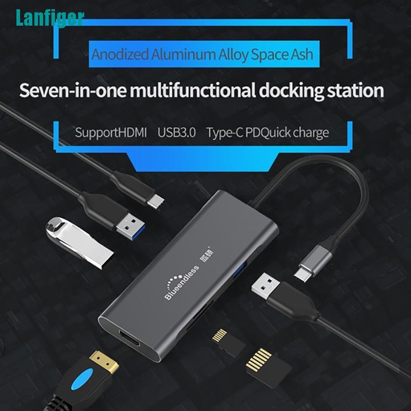 Bộ Chia Cổng Usb 3.0 Hdmi Tf Lan Pd Usb Hub Cho Macbook | BigBuy360 - bigbuy360.vn