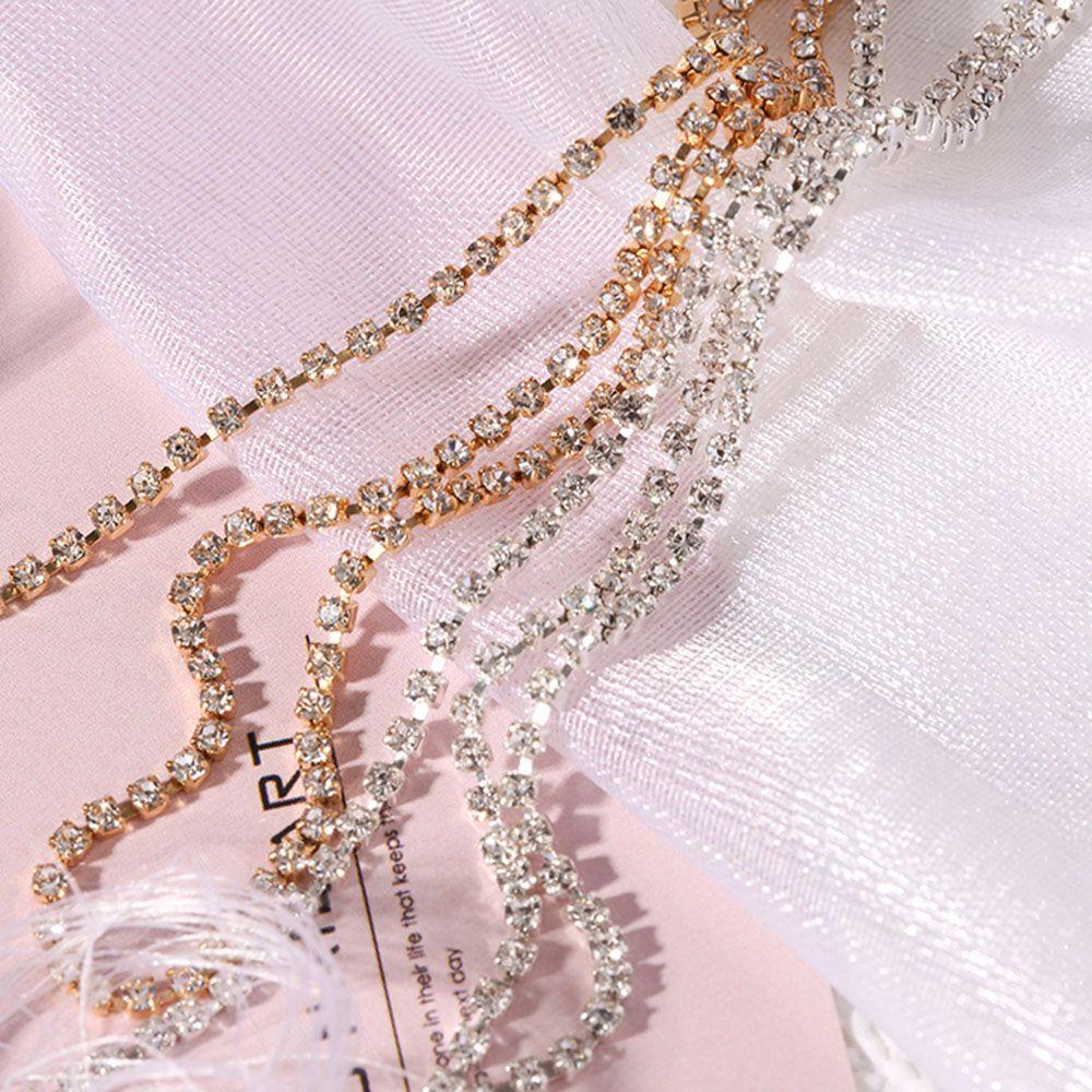 QQMALL Phụ Kiện Dây Xích Đính Trang Trí Móng Tay DIY