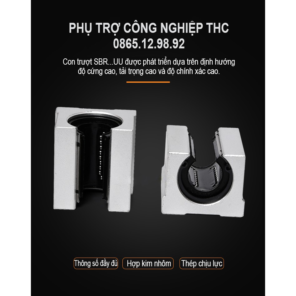 Con Trượt Khuyết Ø12, Ø16, Ø20, Ø25 Giá Rẻ Loại Tốt (Chuyển Động Trơn Tru - Bền - Không Giật - Không Kẹt - Chính Xác)