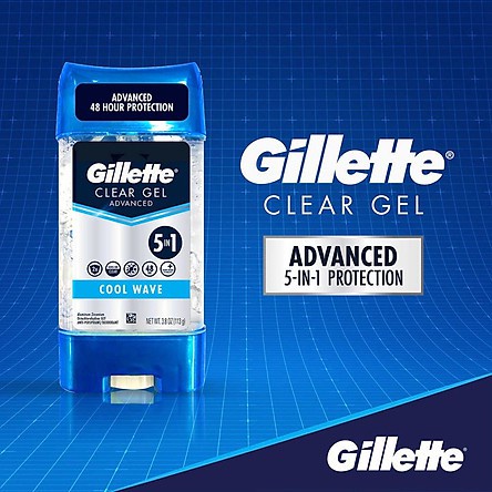 Gel Khử Mùi Dành Cho Nam Gillette Endurance Cool Wave Clear Gel 107g - Khongcoson