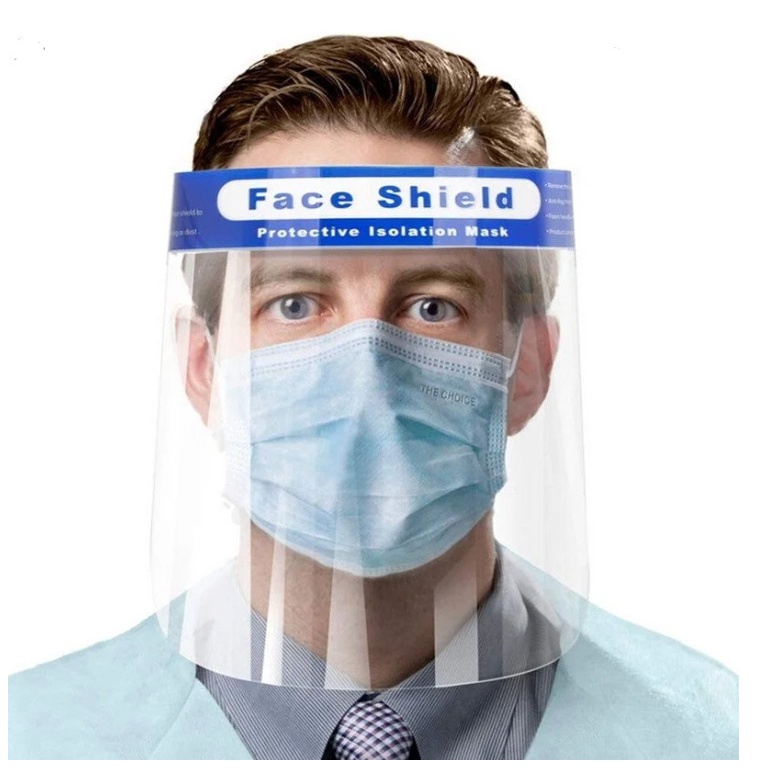 [BÁN BUÔN GIÁ BÁN LẺ] Face Shield  màng nhựa chắn giọt bắn ngăn chặn tiếp xúc, trong suốt chống bám nước