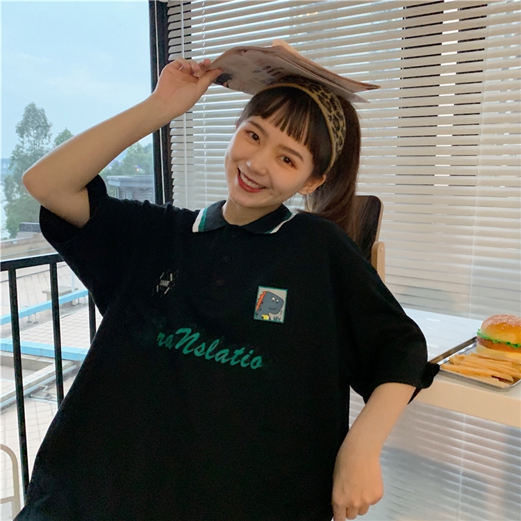 Áo Thun Polo Ngắn Tay Phong Cách Hàn Quốc Năng Động Trẻ Trung Dành Cho Nữ | BigBuy360 - bigbuy360.vn