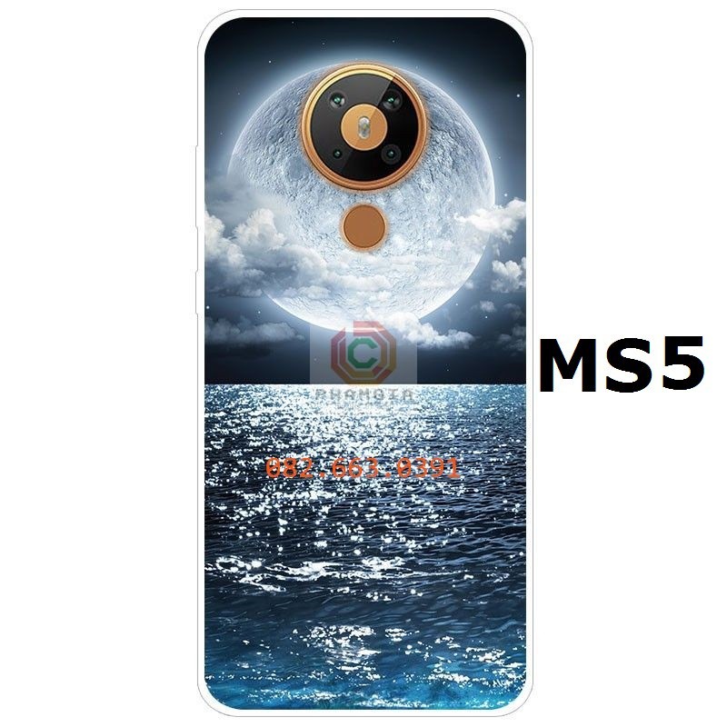 Ốp điện thoại TPU silicon mềm họa tiết sơn vẽ cho NOKIA 5.3-p2