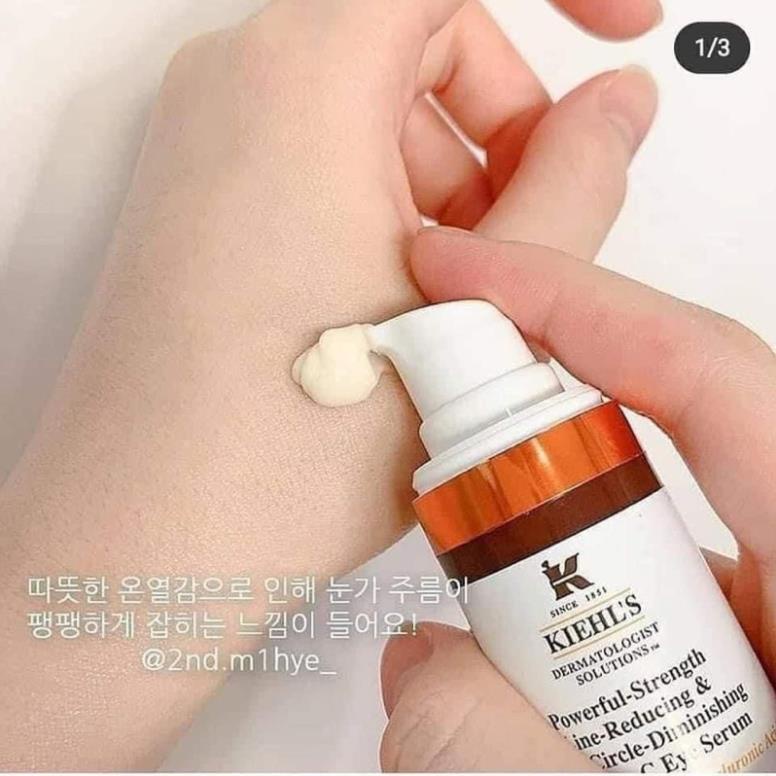 Fullsize 15ml - Serum Dưỡng Mắt Kiehl’s Vitamin C Powerful-Strength Line-Reducing &amp; Dark Circle-Diminishing Eye Serum