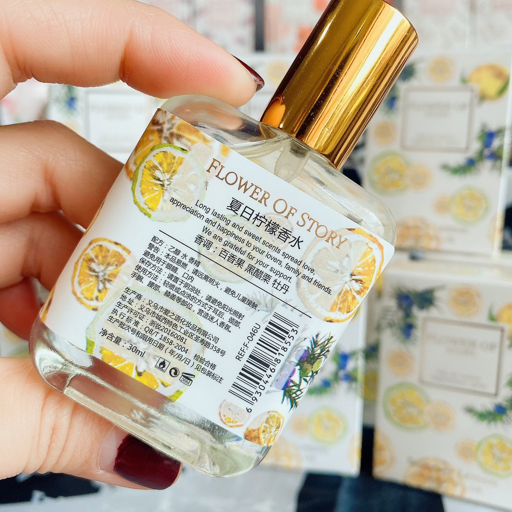 Nước Hoa Toàn Thân Mùi Summer Lemon Mát Mẻ Trong Mùa Hè