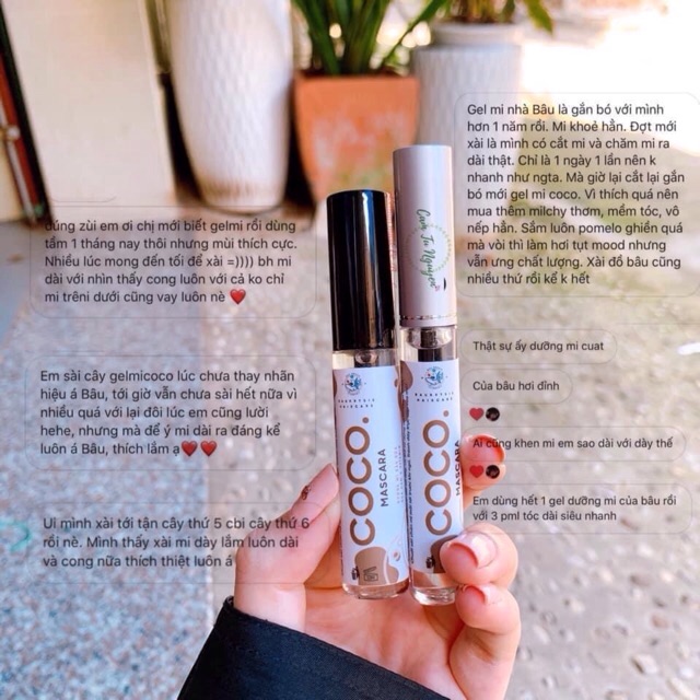 Gel Mi COCO - Mascara Dưỡng Mi Dầu Dừa Handmade