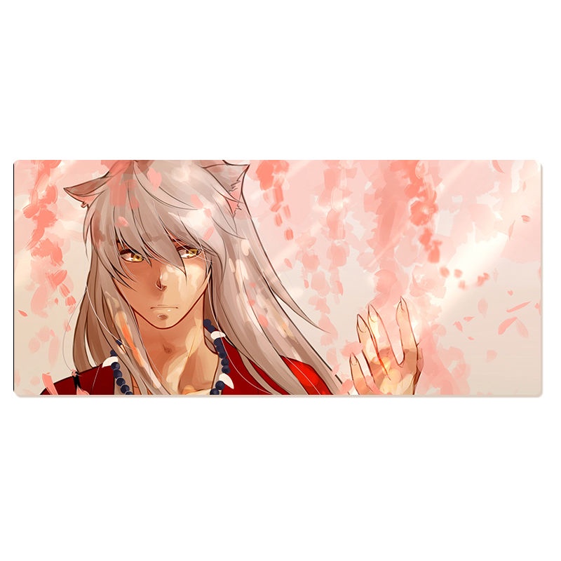 Tấm Lót Chuột Và Bàn Phím Máy Tính Khổ Lớn 700x300 In Hình Anime Inuyasha Tiện Dụng