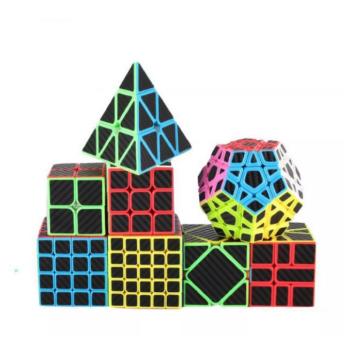 Bộ Sưu Tập Rubik Carbon MoYu MeiLong Pyraminx Megaminx Skewb Square-1 SQ1 Tam Giác 12 Mặt Rubik rèn luyện tư duy.