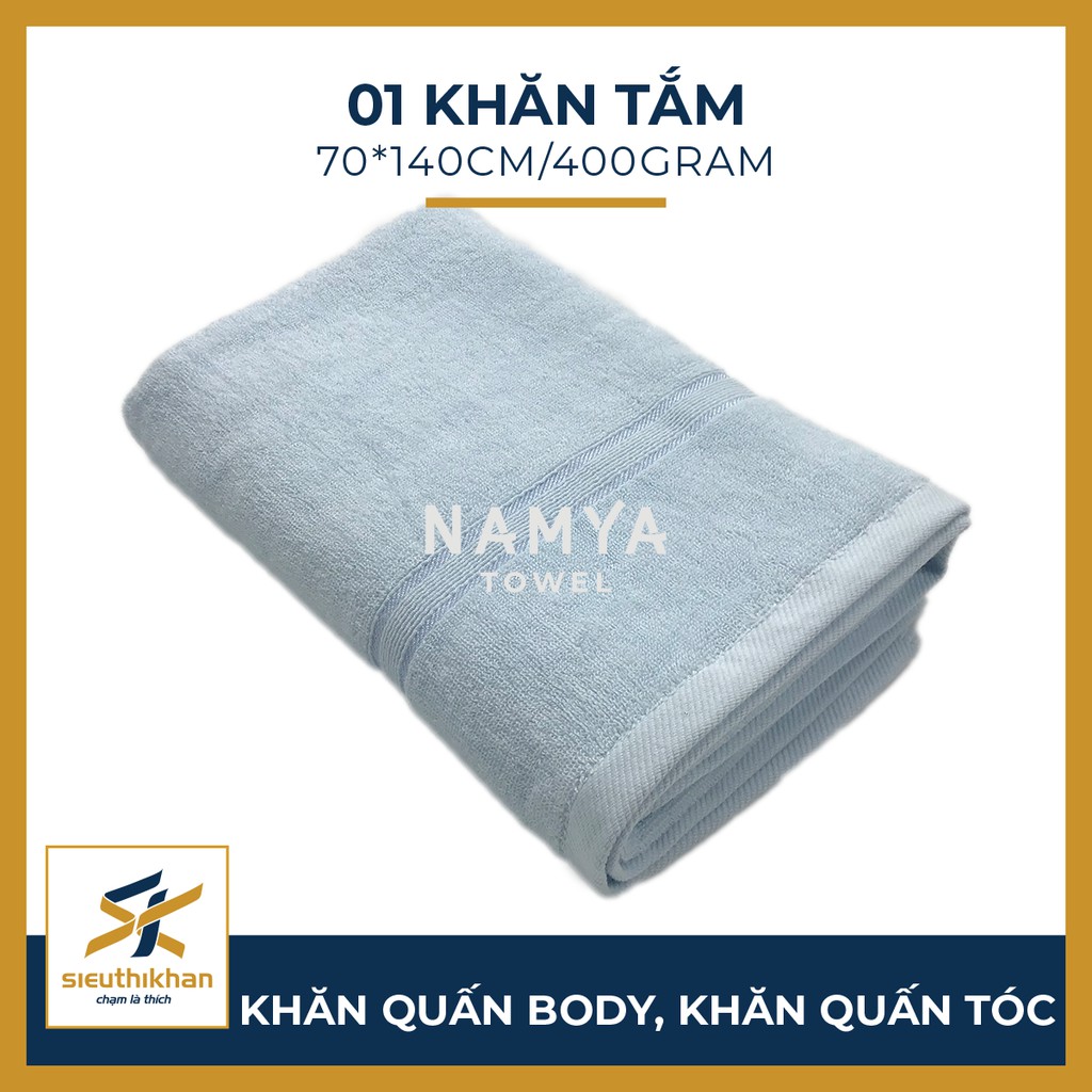 KHĂN TẮM CỠ LỚN 70*140CM MỀM MẠI, HÚT NƯỚC, NHANH KHÔ | NAMYA NBH8L