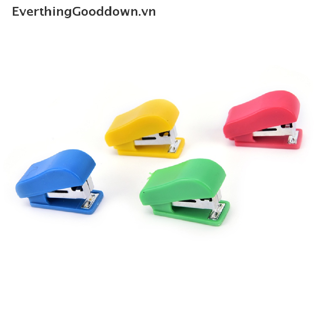 Bộ Dụng Cụ Dập Ghim Mini Họa Tiết Hoạt Hình Dành Cho Văn Phòng / Trường Học