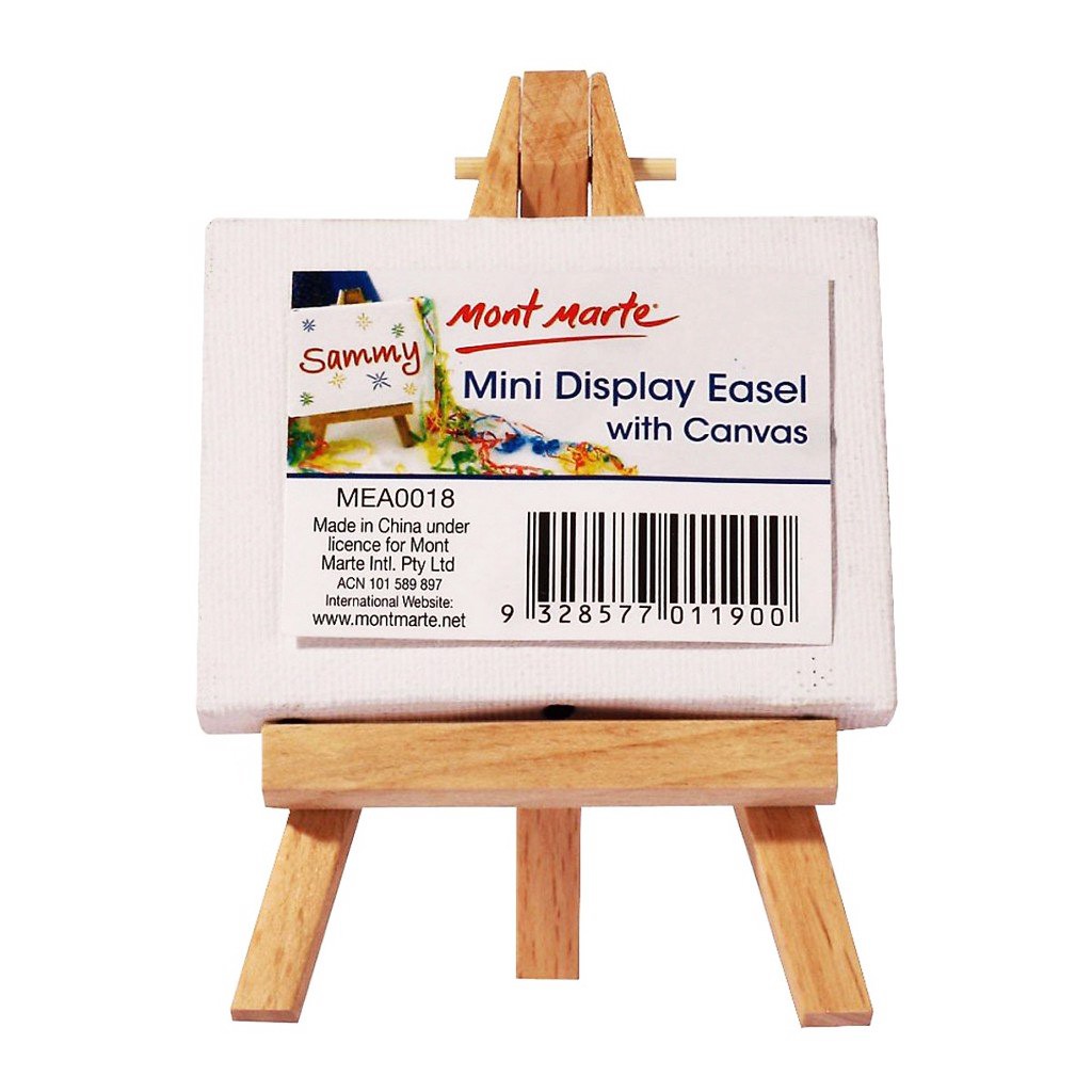 Khung Canvas Mini 6x8cm Mont Marte Kèm Giá Đỡ - Mini Display Easel with Canvas Signature 6x8cm - MEA0018