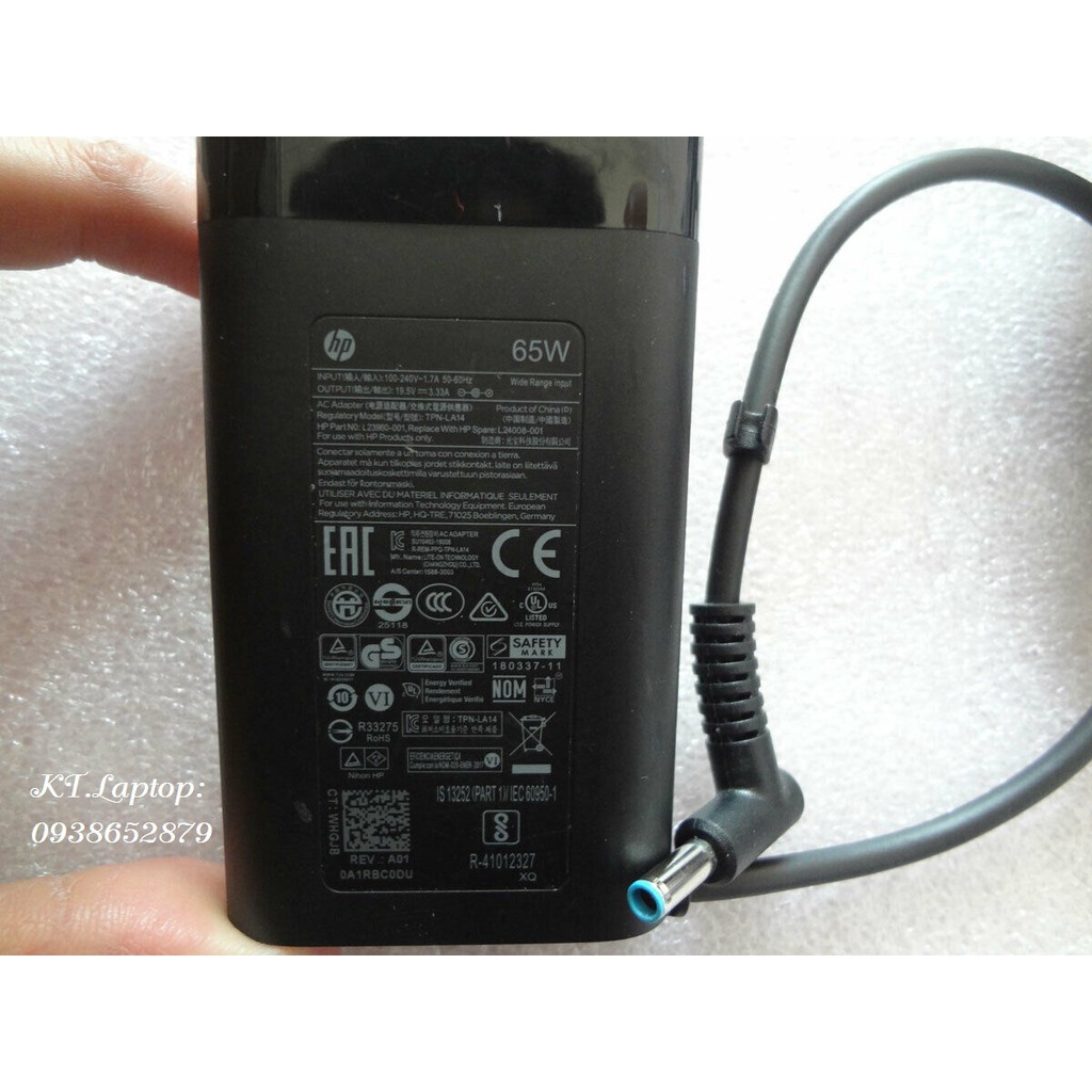 Sạc ADAPTER HP 19V-3.33A OVAL  NEW Zin ENVY x360