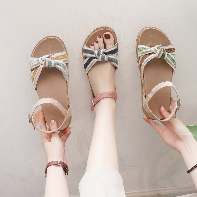 [Quảng Châu] Giày Sandal Nữ Đi Du Lịch, Đi Chơi v.v Màu Pastel Style Korea Mã AOIU1258