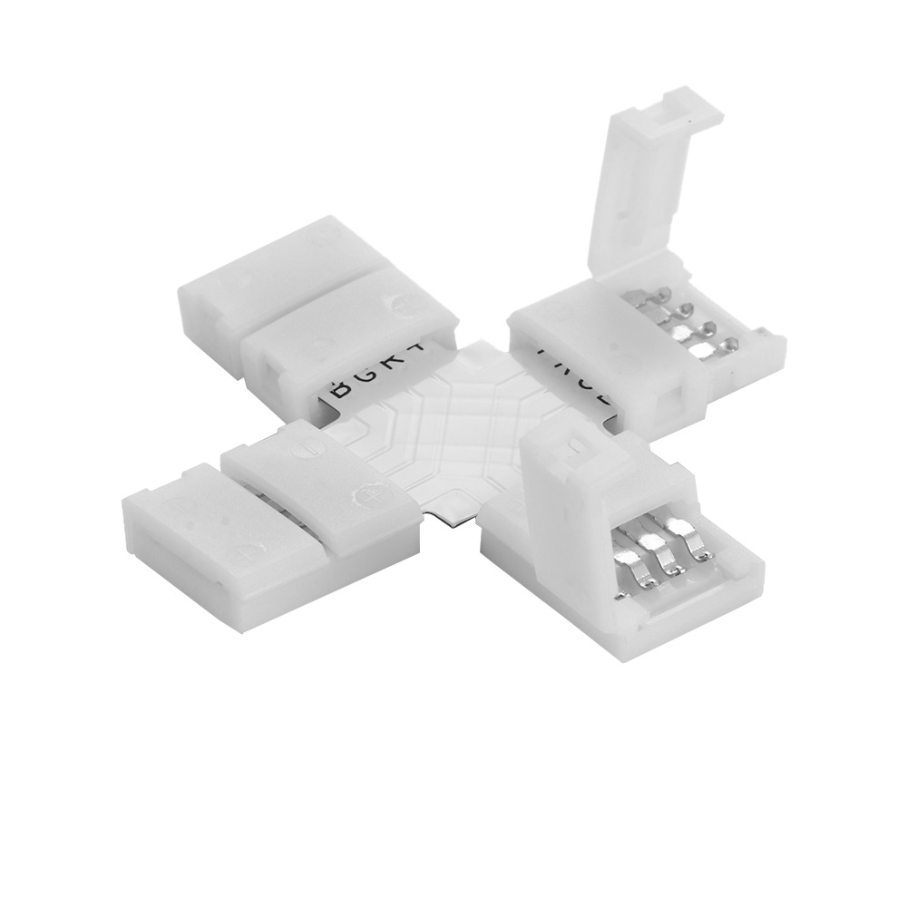 Set 1 / 5 / 10 Đầu Nối Dây Đèn Led 3528 5050 10mm 4pin