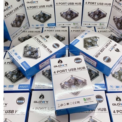 Hub USB 3.0 GLOWY H5U3T Chia 4 cổng, tốc độ cao - Cổng chia USB , Bảo Hành 12 Tháng !!!