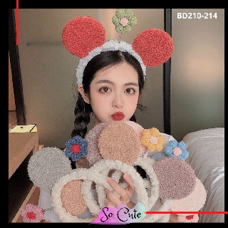 Cài tóc hình hoa xinh xắn, Băng đô selfie, Băng đô rửa mặt phong cách dễ thương, nhiều màu