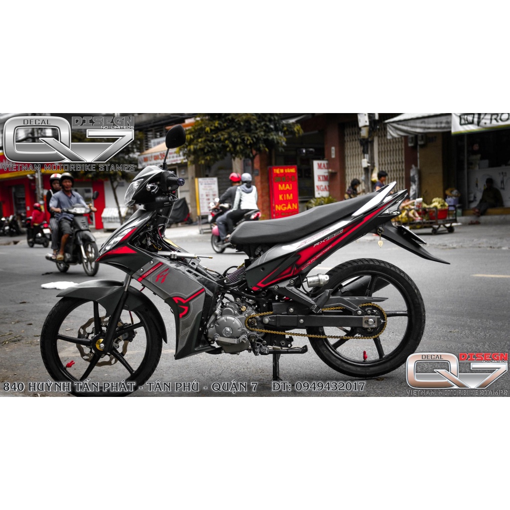 TEM RỜI EXCITER 2010 ĐỎ XÁM ĐEN